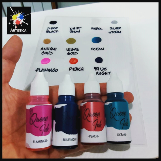 Te presentamos los 4 nuevos colores de las tintas al alcohol #QueenInk: Flamingo, Blue Night, Peach, Ocean....¡nos encantaron! 😍 @marcelaarcemartinez